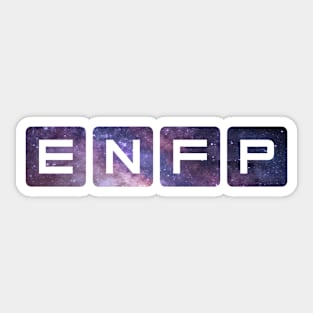 ENFP Galaxy Blocks Sticker